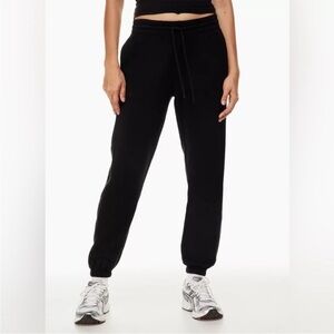 Aritzia Tna Airy AF Fleece Black Sweatpants Joggers Size L
